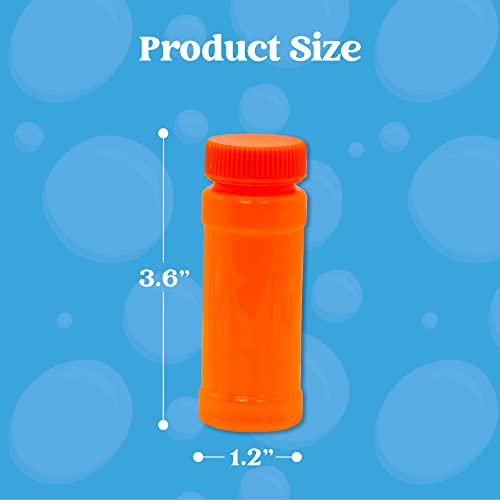 Joyin Bubble Bottle 24 Pack - 2Oz Blow Bubbles Solution Novelty Summer Toy - Activity Party Favor Assorted Colors Set, Birthday Fun Gift #TOP6