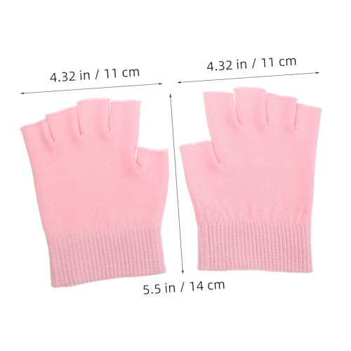 PACKOVE 1pair Moisturizing Gel Hand Mask Gloves for Dry Skin Care Touchscreen Compatible Reusable Spa Gloves for Prevent Cracked Hands for Home Travel