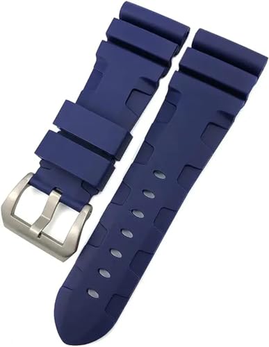 Bracelet montre caoutchouc 24mm souple et élégant pour garde-temps de sport