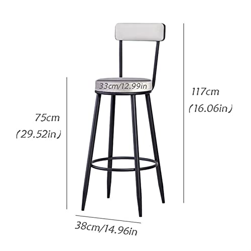 Tabouret de bar confortable résolvant la fatigue du dos style industriel - 4