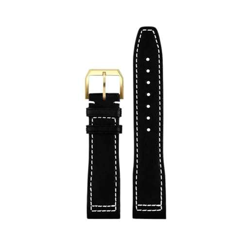 [ȓX] IWC pCbg IW378003 IW328203/205/201 }[N20 U[EHb`oh 20 21mm NCbN[XuXbgɑΉ(Black-gold pin,20mm)
