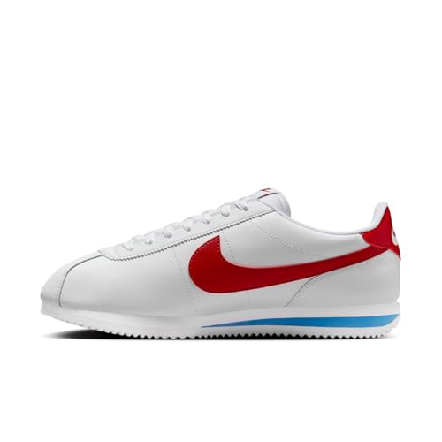 Nike Nike Men's Cortez Sneakers, White/Varsity Red/Varsity Blue, 11 Medium US