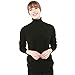 Produktbild Damen Rollkragenpullover aus Wolle, warm, weich, gestrickt, Kaschmir-Pullover, Schwarz , XX-Large