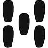 pistro 10pcs Black Microphone Windscreen Covers, Sponge Wind Muffs for Conference Gooseneck Microphones, Anti-Dirt and Noise, Wind Protection Shields #3