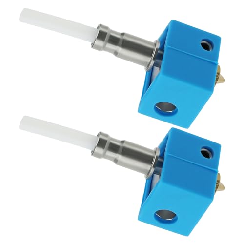 Micro Traders 2 Set 0.4mm Print Head Hotend Nozzle with Silicone Sock Compatible with Anycubic Kobra and Compatible with