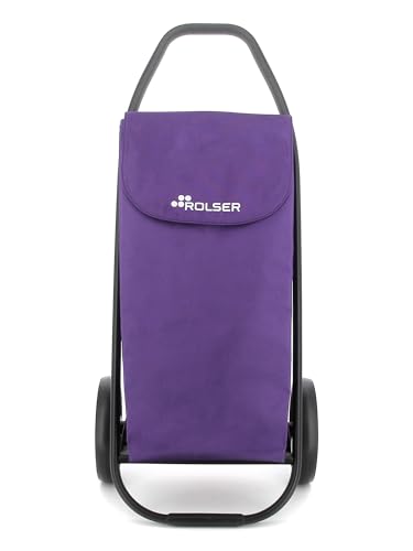 Einkaufstrolley Rolser COM MF Black Tube 2 große Räder - Violett – Bild 5