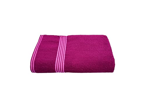 Image of Space Fly Cotton Towels for Bath | 600 GSM Bath Towel | Luxury Towel for Bath | Body Towel for Men | Towel for Bath Women | Towel for Bath Large Size Men | Bath Towels for Women (Magenta)