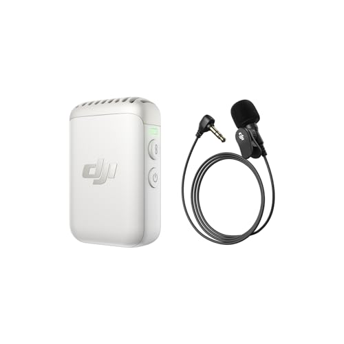 DJI Mic 2 トランスミッター（パールホワイト）+ ラベリアマイク スマートノイズキャンセリング付きBluetooth対応マイク 14時間内部収録 バッテリー駆動 最大6時間 コンパクトで 柔軟性（Amazon）