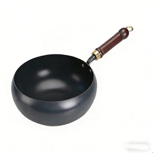 LAZGET Uncoated Thick Iron Pot, Cast Iron Pots,Pot roast, Multifunctional