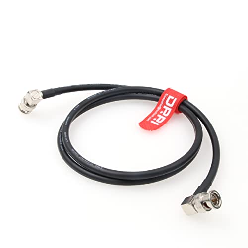 DRRI Canare12G-SDI 4K UHD Right-Angle BNC to Right-Angle BNC Coaxial Cable for Video Monitor (1M, Black), (1M) US - Image 3