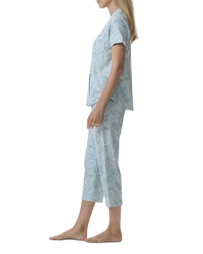 Image of Karen Neuburger Women's Short Sleeve Girlfriend Capri Pajama Set