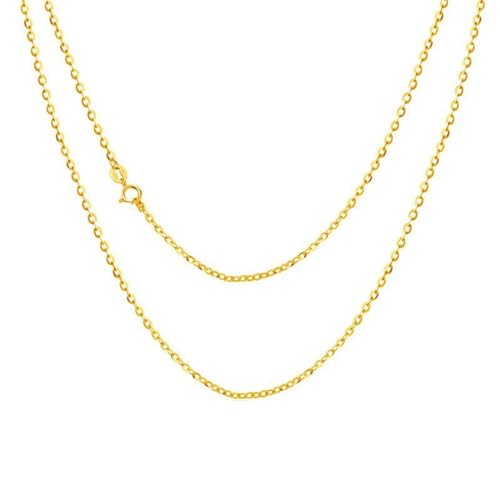 Collier en Or pour femme 14k/18k, le cadeau précieux de 45 cm pour marquer les esprits