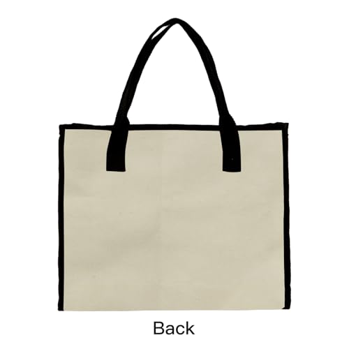 Cute Canvas Tote Bag Aesthetic for Women,Reusable Cloth Bags Shoulder Bag for Work Beach Travel with Zipper and Inner Pocket