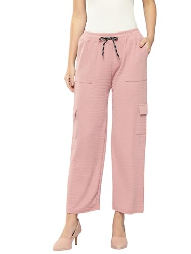 Pantalon décontracté femme Aarika gris au toucher peau de pêche premium
