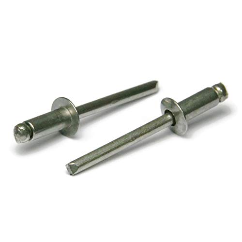 Albanycountyfasteners Stainless Steel Pop Rivets 5/32 Diameter #5 All 304 Stainless Steel Blind Rivets 5-8 thumb #2