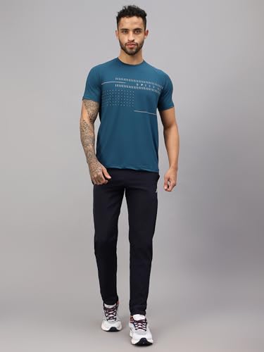 Image of Vector X Solid Men Sports Trousers 100% Polyester with Zipper Pockets(Pack of 1)