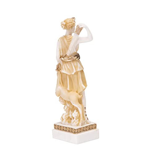 Estatua Griega Diosa Artemisa Diana Tono Dorado 6.2 in miniatura 4