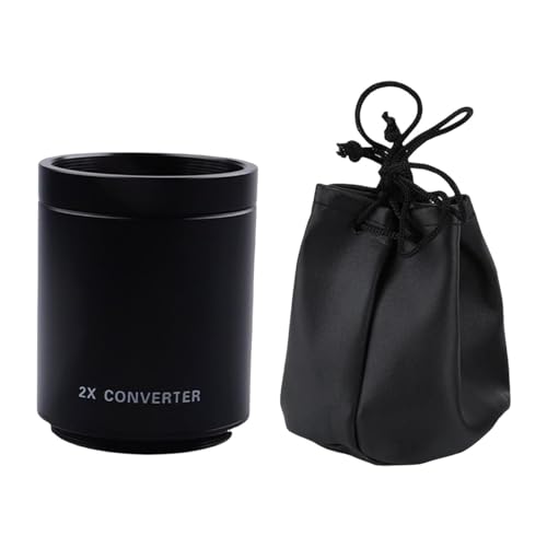 vreplrse Objectif téléconvertisseur T2 2X pour la Photographie : réduit la Perte de lumière grâce à Son revêtement MC Haut de Gamme. Objectif téléobjectif avec revêtement MC Anti-Usure, focale