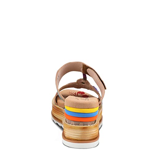 L'ARTISTE PEACOCK SLIDE SANDALS4