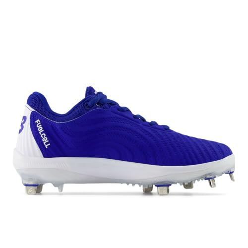New Balance New Balance Women's FuelCell Fuse V4 Metal Softball Shoe, Team Royal/Optic White, 9 M