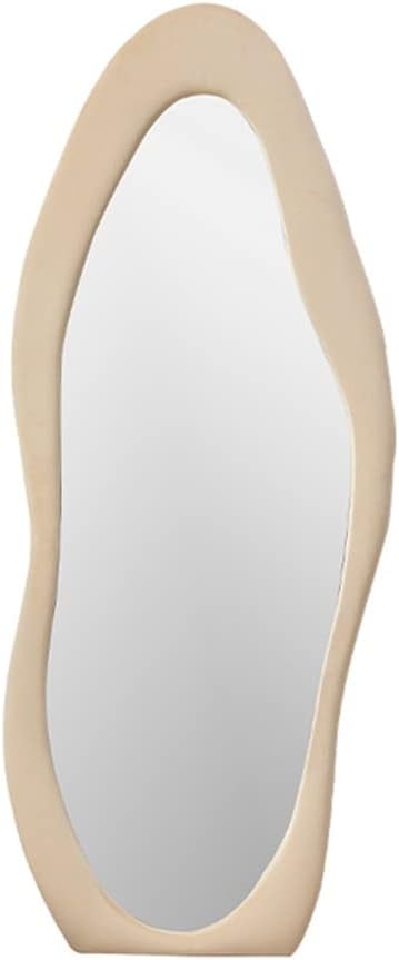 Household Floor-to-Ceiling Mirrors Girls Bedroom Full-Body Shaped Fitting Velvet Dressing(D)