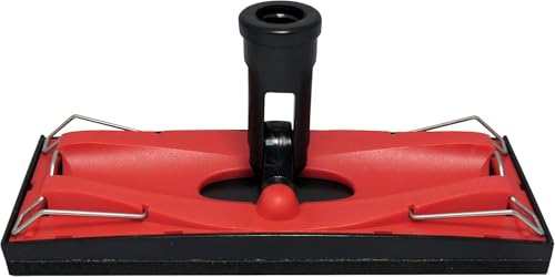 Red Devil 2753 Plastic Pole Sander with Reinforced Polypropylene Base, Bonded Rubber Pad, and 4-Way Swivel Threaded Adapter for Sanding Ceilings and High Surfaces