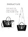 Chic PU Crossbody tote bags for women - Lock Clasp shoulder handbag for Work and Daily Use, Versatile Handbags for Women (Lychee Grain - Black)