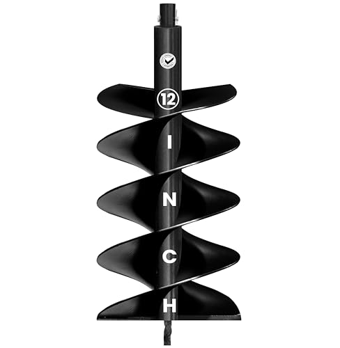 Image of DVI Double Spiral 12 Inch Earth Auger Drill Bit /Planter | Fit In Every Type of Earth Auger | Made With High Metal & ISI Approved Pipe For Durablity | For Digging Holes, Plantation.