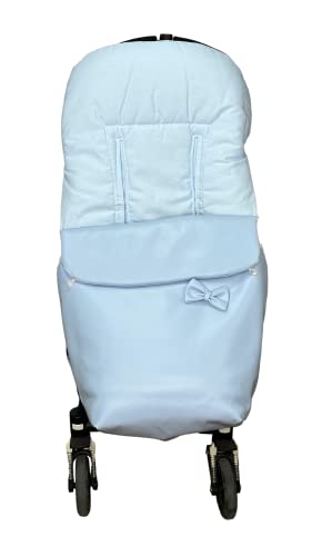 Saco de Polipiel para Silla de Paseo Universal y Bugaboo.Danielstore (Lazo azul)