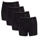 Kirkland Signature Men's Boxer Brief Pima Cotton 4 Pack (Large, Black)