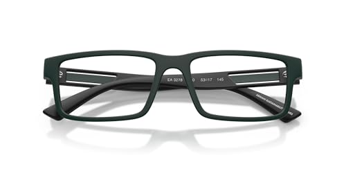 Image of Emporio Armani mens Ea3278 Rectangular Prescription Eyewear Frames