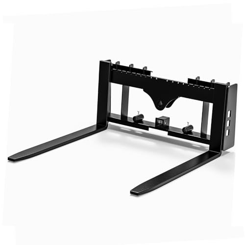 4000 Lbs Skid Steer Pallet Fork Frame Attachment, 48" Fork Blades, Quick Tach Tractor