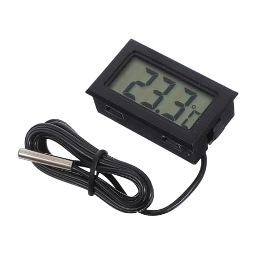 Garneck Digital Thermometer Digital Thermometer Plastic Black