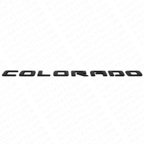 Image of 1Pc 21+ Colorado Fender /Tailgate Badge 3D Logo Emblem Truck Sport Nameplate Letter Replacement for Colorado (Matte Black)