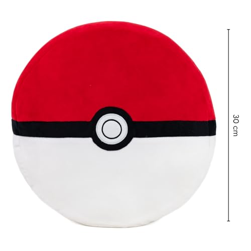 Image of Mirada Pokemon Face Soft Plush Toy - 30cm | Official Licensed Stuffed Character Cushion for Kids & Fans | Super Soft & Cuddly | Ideal Gift for Birthday /Christmas /Diwali