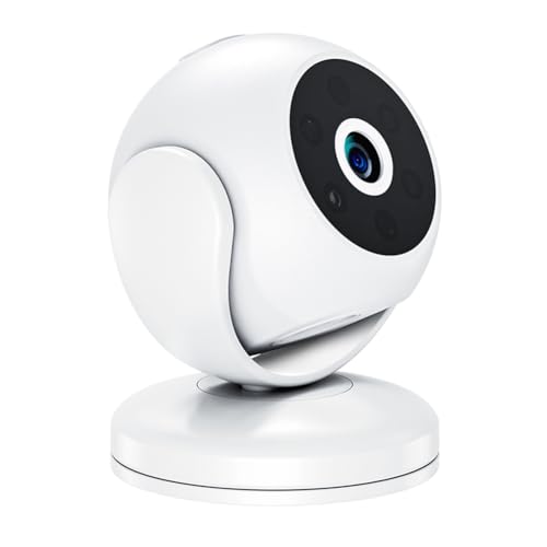 PAGJHRFJG Zoom digital de 3 aumentos, cámara con reconocimiento de personas, visión nocturna, vigilancia de seguridad para bebés, cámara interior IP inalámbrica