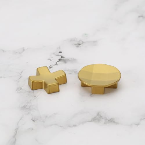 Image of ECSiNG 2Pcs Metal D-Pads Paddles Replacement Parts Directional Pad Kits Compatible with Xbox One Elite Series 2 Compatible with Xbox Elite 2 Core, Gold
