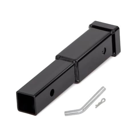 Taelakeni 5000lbs Trailer Hitch Extender Adapter, Fits for 2 inch Receiver, 8 inch Extension Length, with 5/8 inch Hitch Pin Cover