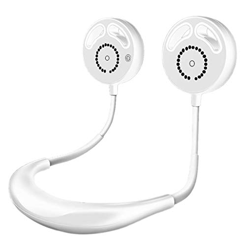 USB Personal Fan Portable Around the Neck Fan Wearable Neck Hanging Fan Bladeless