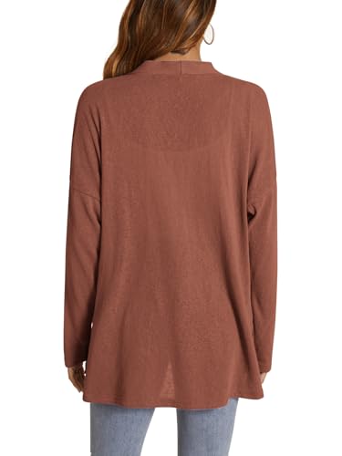AWULIFFAN Womens Open Front Lightweight Cardigan Long Sleeve Button Down Casual Cardigans Outwear4