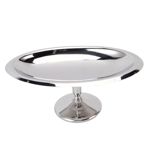 GLOGLOW Tazón de Postre de Acero Inoxidable, Platos de Aperitivo de Acero, Diseño de Pie para Helados y Ensaladas, Ideal para Fiestas y Uso en el Hogar, 6.7x2.8x3.7in Tazón de Postres de Inoxidable,