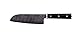 KYOCERA Kizuna Serie Santoku Messer aus Keramik, 16 cm, Holzgriff coltello Chef, rivetti in Acciaio, cerámica, Negro