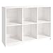 vidaXL Madera Maciza de Pino Estantería Armario Estante Librería Estudio Libros Oficina Salón Sala de Estar Muebles Almacenaje Blanco 104x33x76 cm