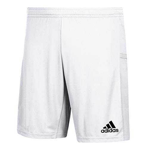 adidas Male Team 19 Knitted Shorts , White , S