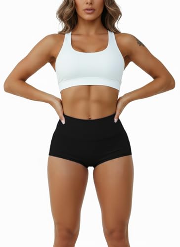 Booty Shorts for Women Cut Out High Waisted Sexy Rave Festival Outfits Workout Gym Yoga Hot Bottoms