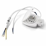 Interrupteur de sortie 250 V, 50 Hz, 2 A, 2 câbles de 0,75 mm² (environ 30 cm).