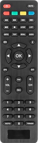 Echosat OM-20900M – HD Sat-Receiver (DVB-S/DVB-S2, USB Mediaplayer, Scart, HDMI, 4-stelliges Display, EPG, 2 × USB) – Schwarz