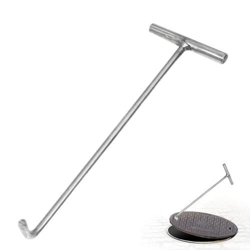 Gancho de manejo de acero inoxidable 15x5.9 pulgadas para tapas y rejillas