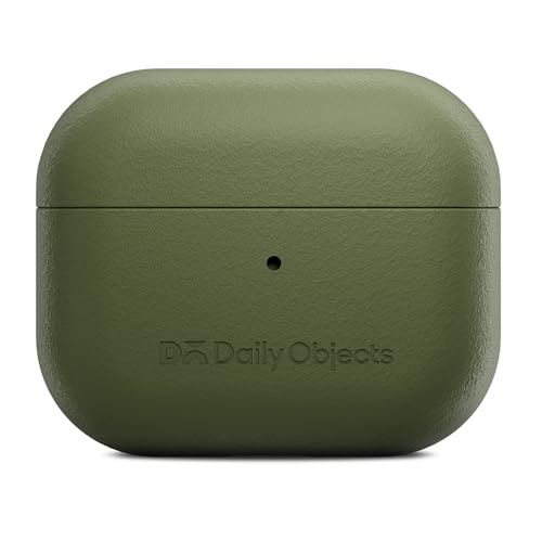 Image of Dailyobject Leatherite AirPods Case Cover Compatible with Apple Airpods Pro 2 | Durable Leatherite Material | Shock Resistant & Lightweight | Compatible Wireless Charging | Stylish Design - (Green)