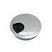 52mm 2"inch Metal Desk Table Grommet Cable Cord Hole Cover for Home and Office (Bright silver)